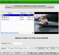 Bbaas Video to iPod Converter screenshot